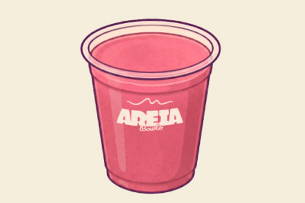 Smoothie Obsession de color rosa